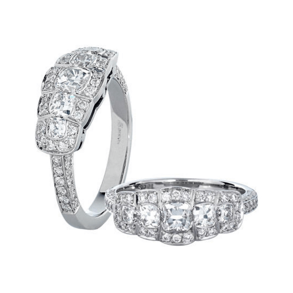 Five-Stone Cushion Diamond Ring