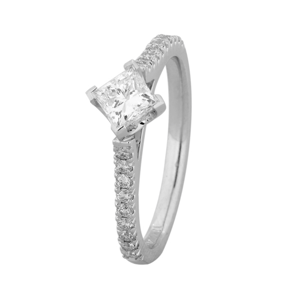 Stella - Square Princess Cut Diamond Setting