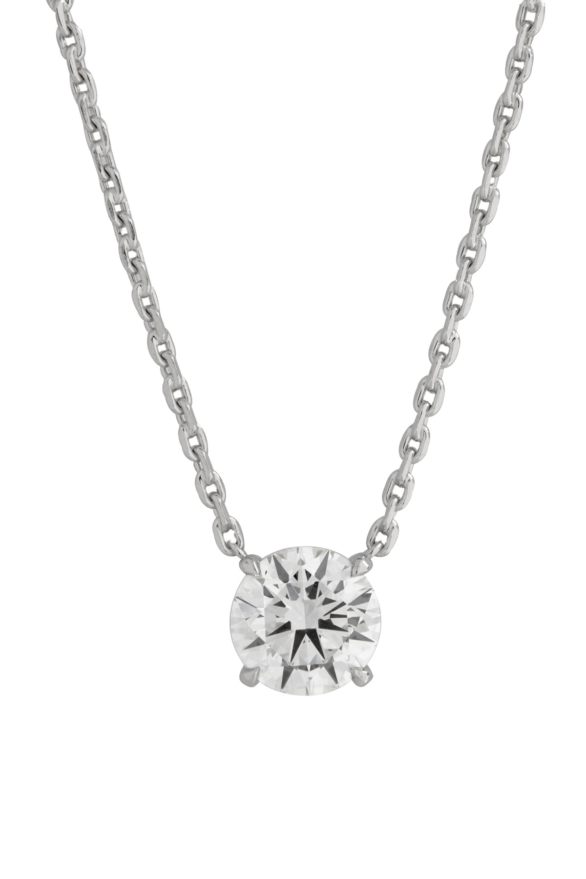 3 Carat Round Brilliant Lab Diamond Pendant