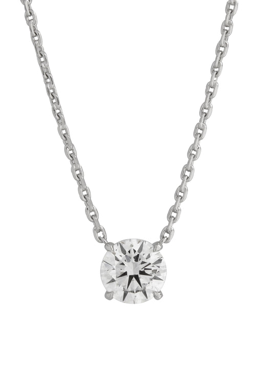 3 Carat Round Brilliant Lab Diamond Pendant