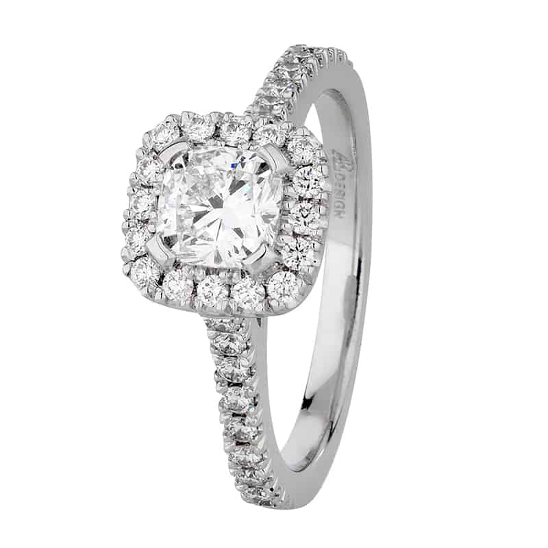 Iris - Cushion Brilliant Cut Diamond Cluster