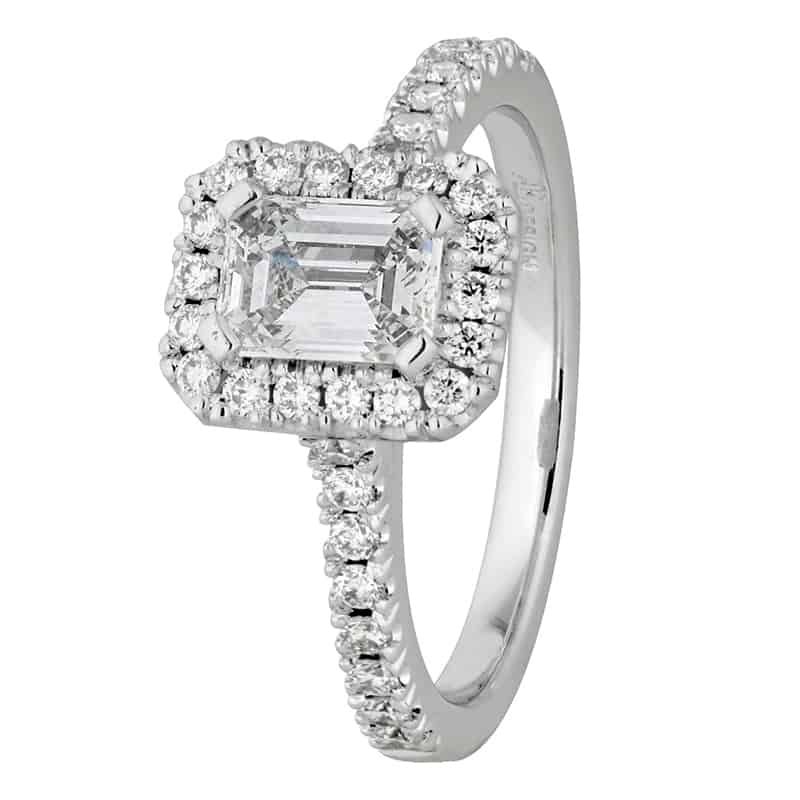 Zara - Emerald Cut Diamond Cluster