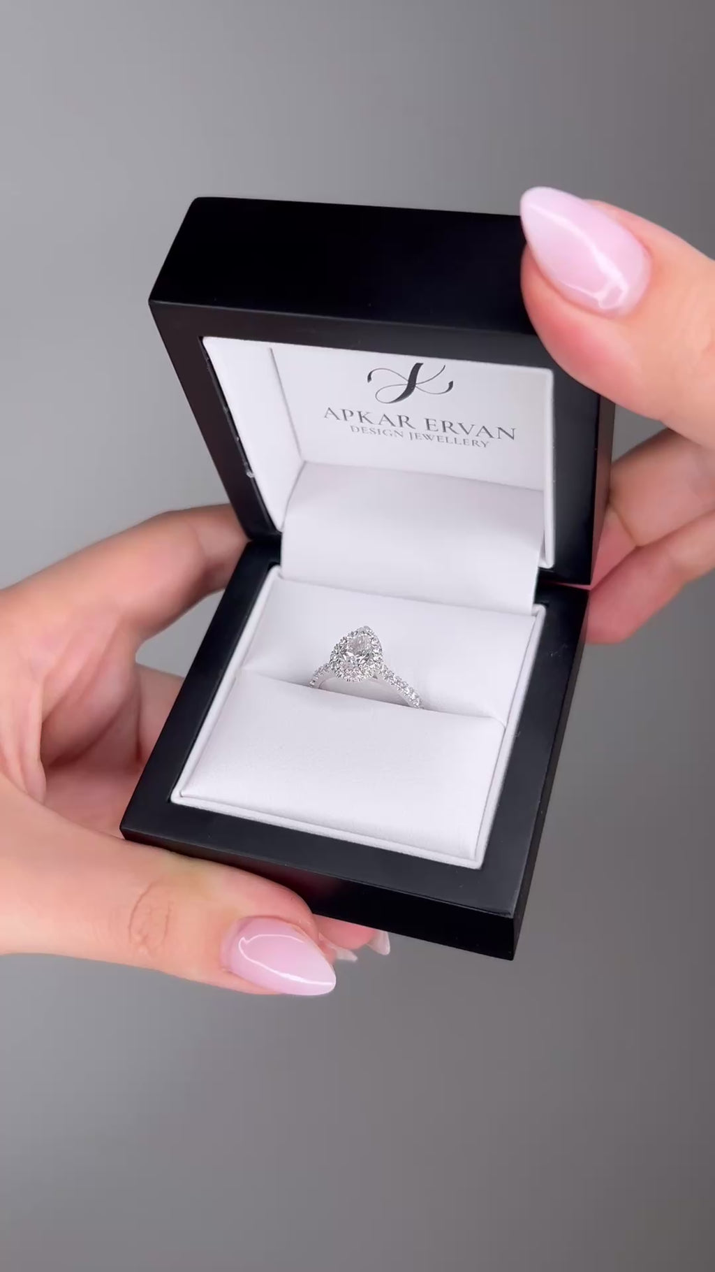 Sophia - Pear Shape Brilliant Cut Diamond Cluster